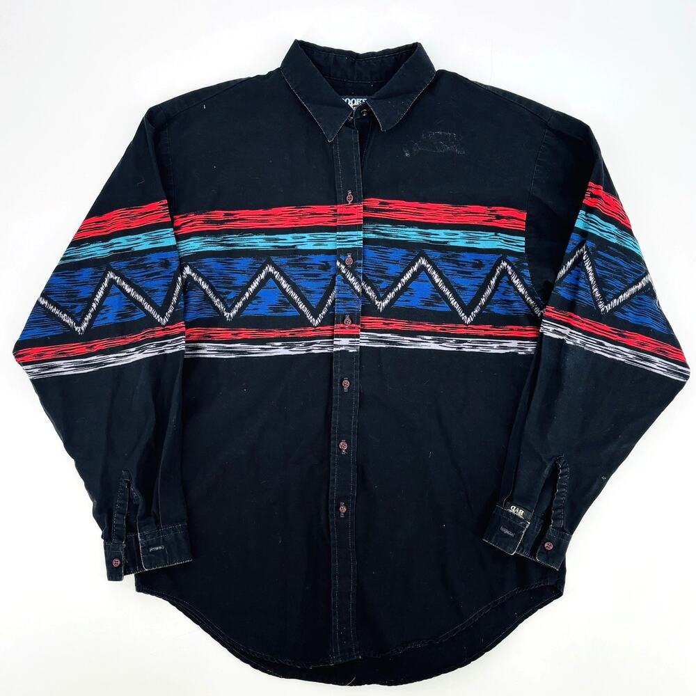VTG Brooks & Dunn x Panhandle Slim Shirts Western Aztec Southwest Small Roper